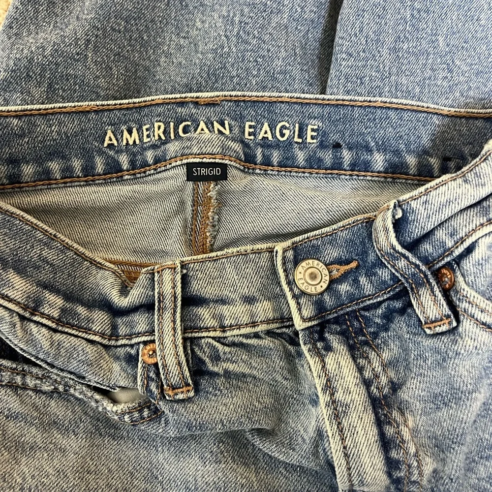 American Eagle Outfitters Blue Denim Jeans women’s size 00 short - Picture 3 of 4
